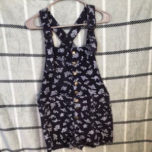 Purple designed short romper